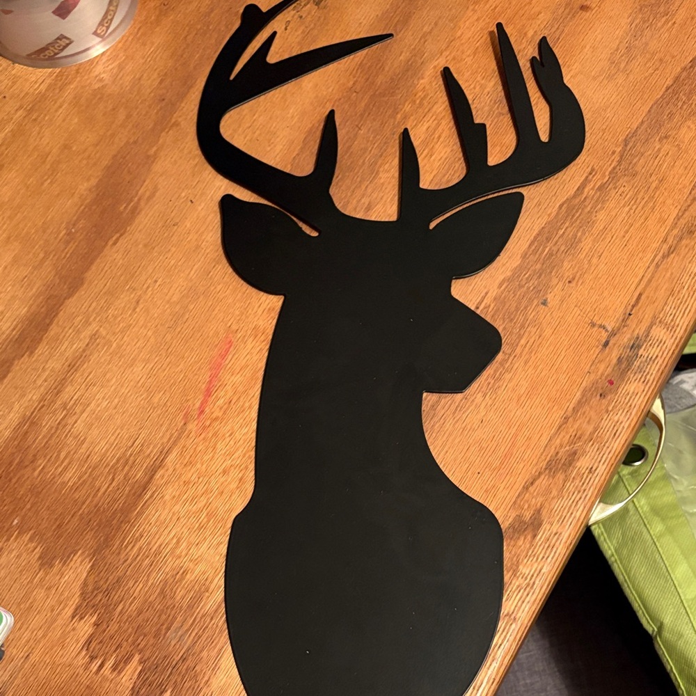 Black metal Deer Silhouette Wall Decor